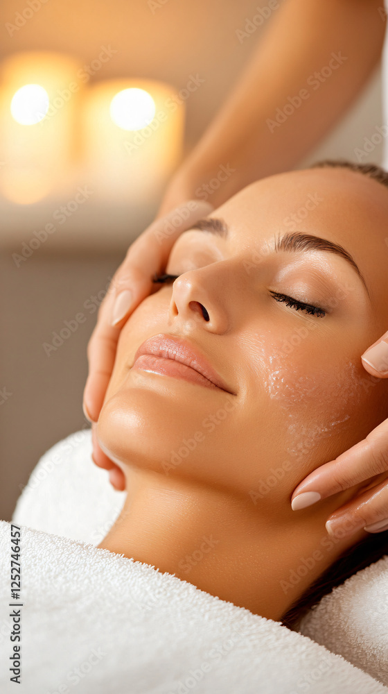 © NNS Studio - Hydrating facial therapy professional esthetician performing skincare deep glow complexion beauty wellness self care massage spa soul detox zen scalp head calm gentle clinic stress resort woman female © NNS Studio - Hydrating facial therapy professional esthetician performing skincare deep glow complexion beauty wellness self care massage spa soul detox zen scalp head calm gentle clinic stress resort woman female