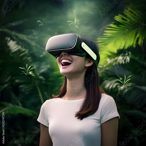 Virtual Reality Jungle Illu...