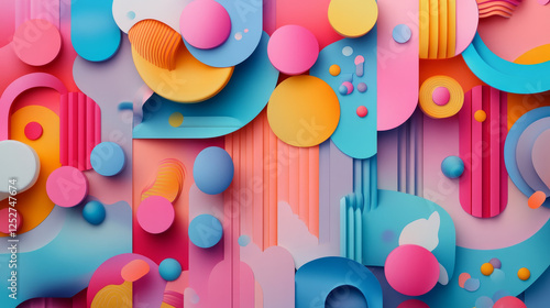 Wallpaper Mural 3d illustration.3D Seamless Abstract Background With 3D Pattern In Colors. 3d Wallpaper, Background, arts. Home Decorative art Wall tile digital design.brown design Torontodigital.ca