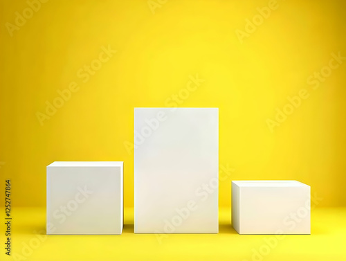Yellow Background 3D Render...