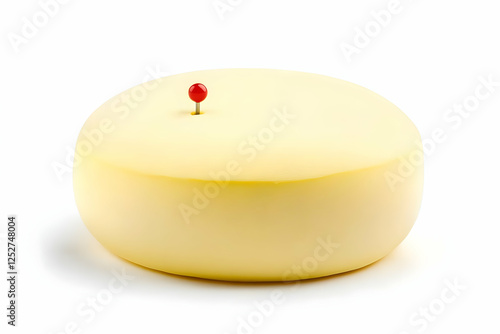 Yellow Round Cheese Illustr...
