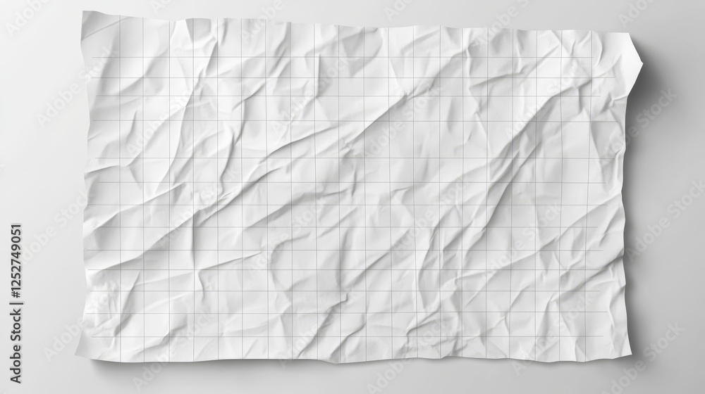 Torn notebook paper with wrinkles. Crumpled white sheet with checkered pattern. Realistic 3d vector illustration set of wrinkled blank scrapbook and collage design material. Memo note mockup. Torn notebook paper with wrinkles. Crumpled white sheet with checkered pattern. Realistic 3d vector illustration set of wrinkled blank scrapbook and collage design material. Memo note mockup.