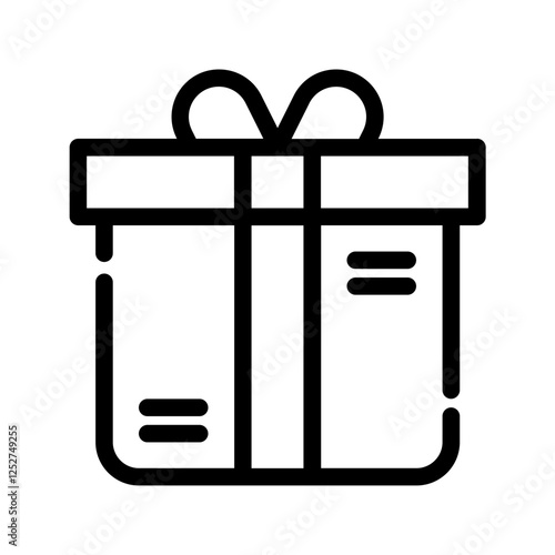 Animated gift box with yellow bow and white stripe suitable for birthday cards, invitations, giftgiving presentations, holiday projects, and celebration themes.