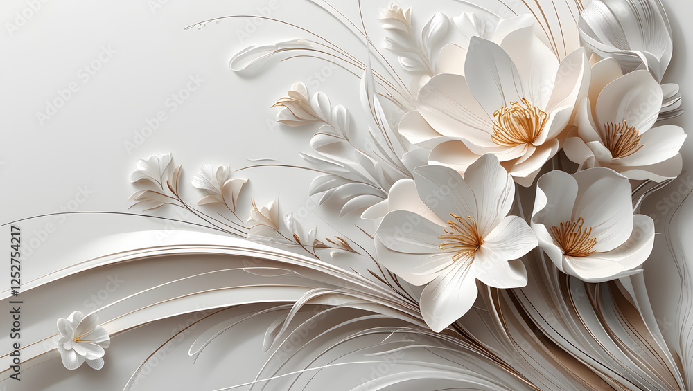 Simple but beautiful design using simple flower motifs or calm curves or straight lines with soft lines with pencil or ink, ai, generative Simple but beautiful design using simple flower motifs or calm curves or straight lines with soft lines with pencil or ink, ai, generative