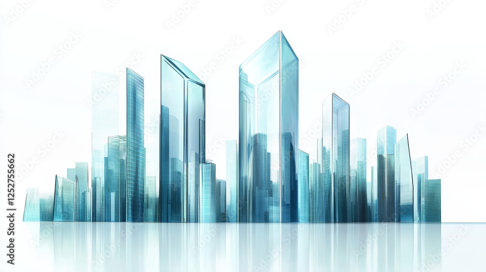 Future city, futuristic buildings with glass facade and unusual shapes isolated on white background. Modern style architecture towers and skyscrapers. Alien urban cityscape design, Cartoon vector set Future city, futuristic buildings with glass facade and unusual shapes isolated on white background. Modern style architecture towers and skyscrapers. Alien urban cityscape design, Cartoon vector set