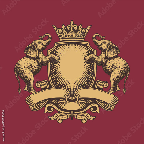 Coat of arm with elephant