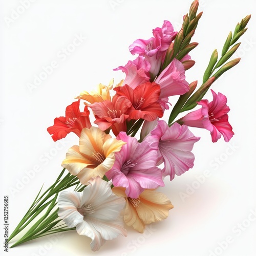 A photo of  A bunch of Gladiolus 