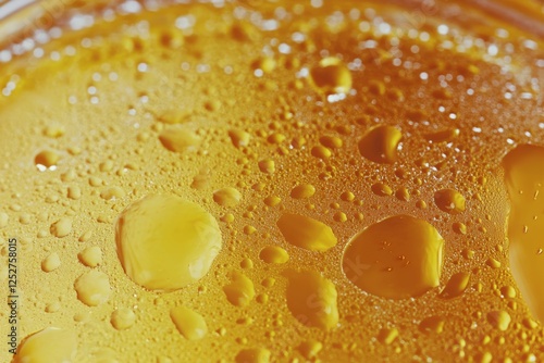 Close up of cold beer with condensation on a hot summer day