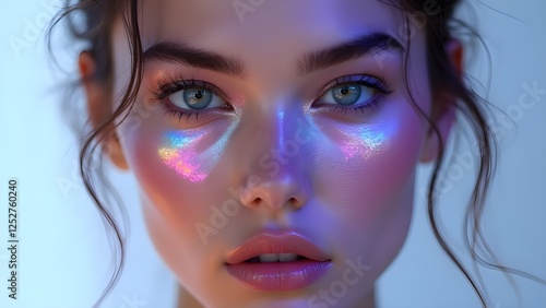 Wallpaper Mural  Holographic Contact Lens Look – Iridescent Fantasy Eyes Beauty Trend Torontodigital.ca