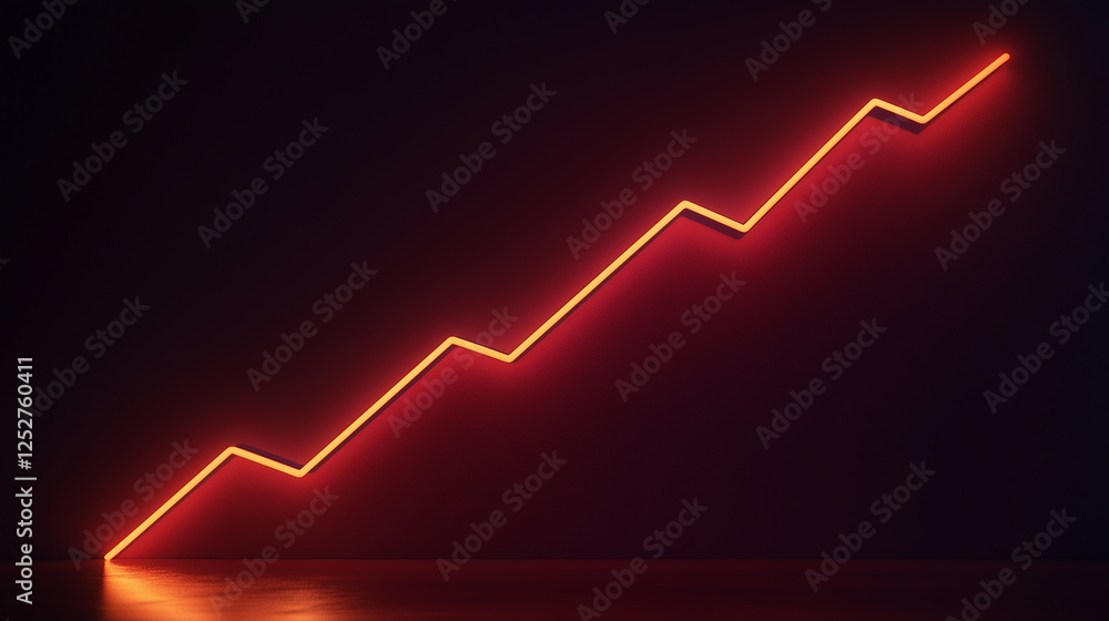 Abstract business intelligence concept with a glowing financial graph and rising trend line on a dark background, featuring gradient lighting and futuristic data visualization. Abstract business intelligence concept with a glowing financial graph and rising trend line on a dark background, featuring gradient lighting and futuristic data visualization.