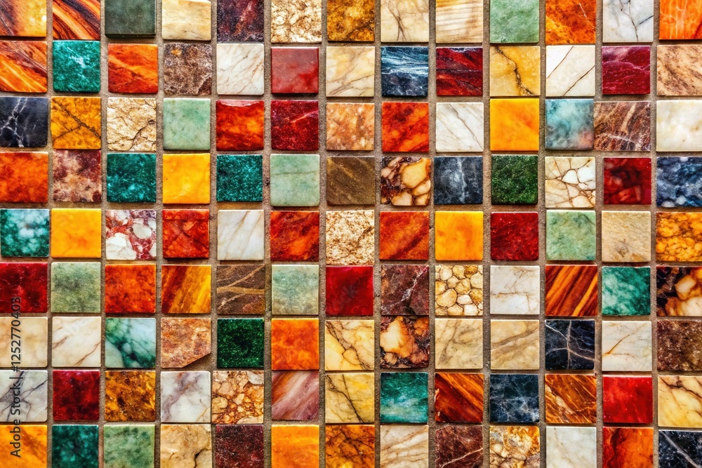 High-Resolution Marblestone Mosaic Texture: Detailed Documentary Photography High-Resolution Marblestone Mosaic Texture: Detailed Documentary Photography
