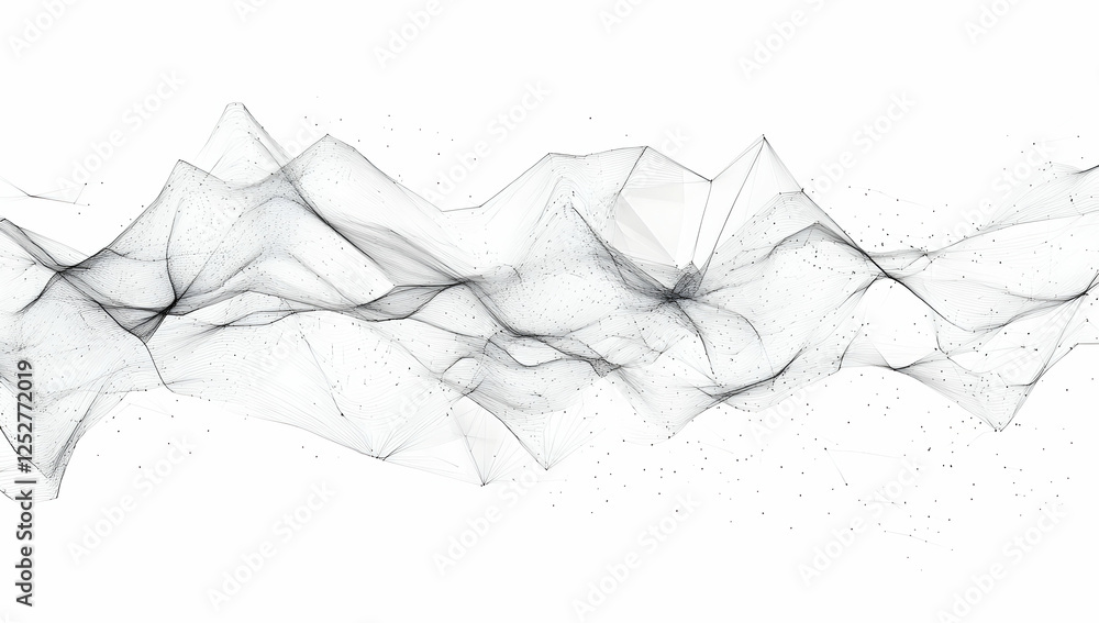 Fototapeta premium Abstract line connections, data transfer