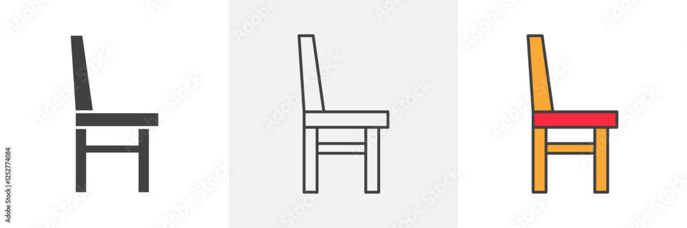 Chair icons pack for website designs Chair icons pack for website designs