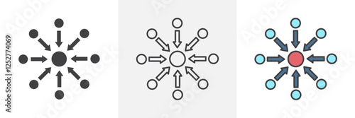 Centralized icons pack for website designs