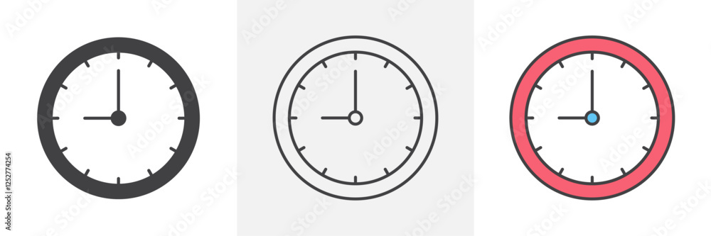 Clock icons pack for website designs Clock icons pack for website designs