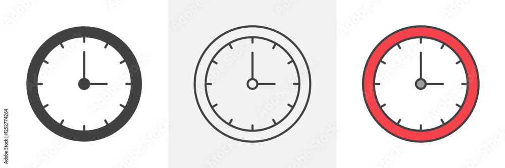 Clock icons pack for website designs Clock icons pack for website designs