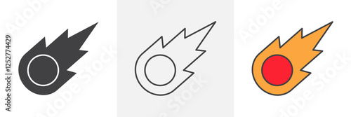 Comet icons pack for website designs