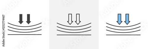 Compress icons pack for website designs
