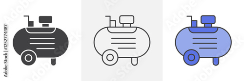 Compressor icons pack for website designs