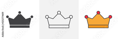 Crown icons pack for website designs