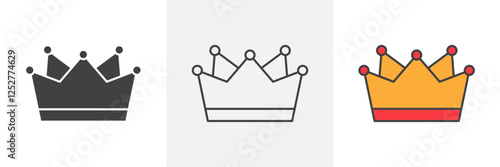 Crown icons pack for website designs