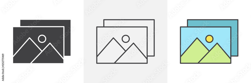 Gallery icons pack for website designs Gallery icons pack for website designs