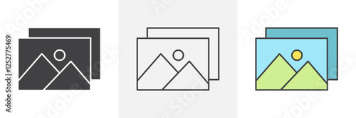 Gallery icons pack for website designs