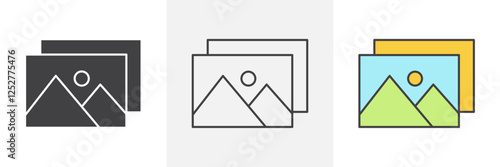 Gallery icons pack for website designs