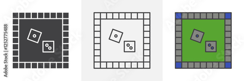 Game board icons pack for website designs