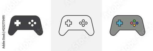 Gamepad icons pack for website designs
