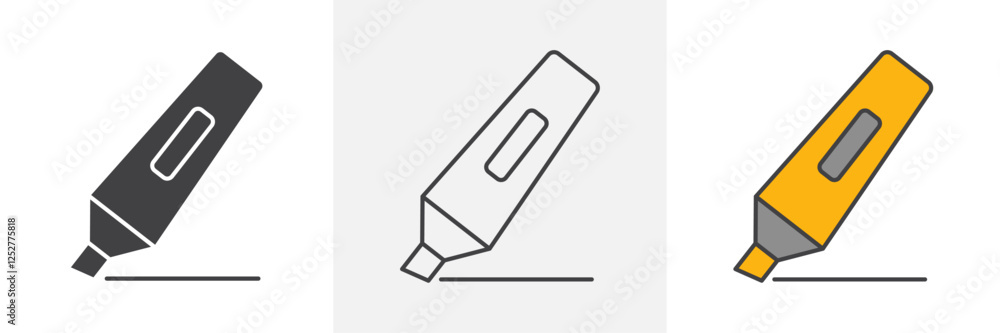Highlighter icons pack for website designs Highlighter icons pack for website designs
