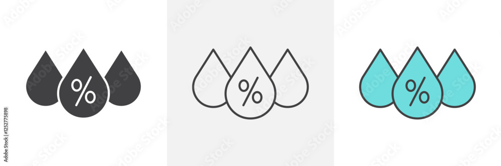 Humidity icons pack for website designs Humidity icons pack for website designs