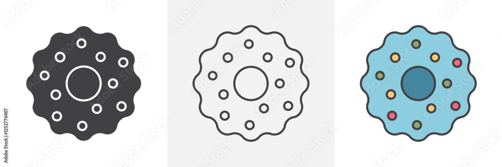 Microorganism icons pack for website designs Microorganism icons pack for website designs