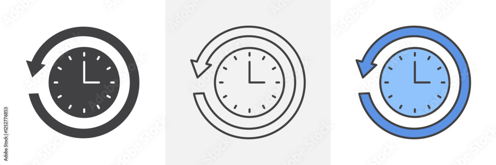 Past time icons pack for website designs Past time icons pack for website designs