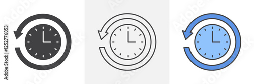 Past time icons pack for website designs