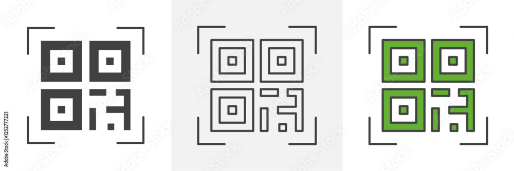 Qrcode icons pack for website designs Qrcode icons pack for website designs