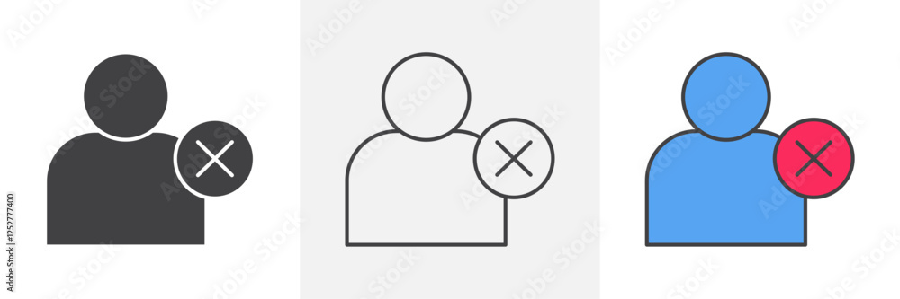 Remove user icons pack for website designs