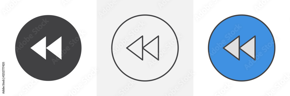 Rewind icons pack for website designs Rewind icons pack for website designs