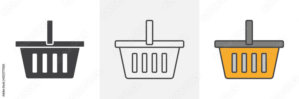 Shopping basket icons pack for website designs Shopping basket icons pack for website designs