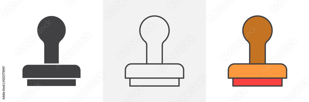 Stamp icons pack for website designs Stamp icons pack for website designs