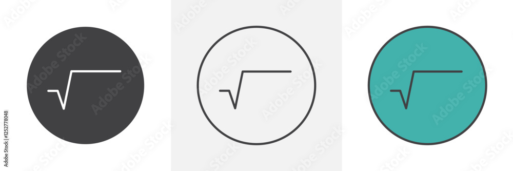 Square root icons pack for website designs Square root icons pack for website designs