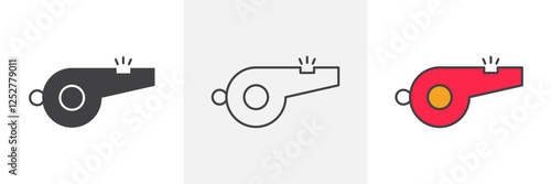 Whistle icons pack for website designs