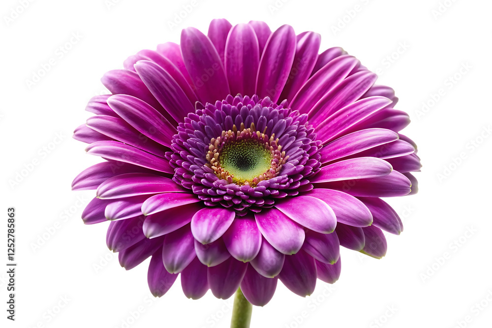 purple gerbera flower image isolated on white purple gerbera flower image isolated on white