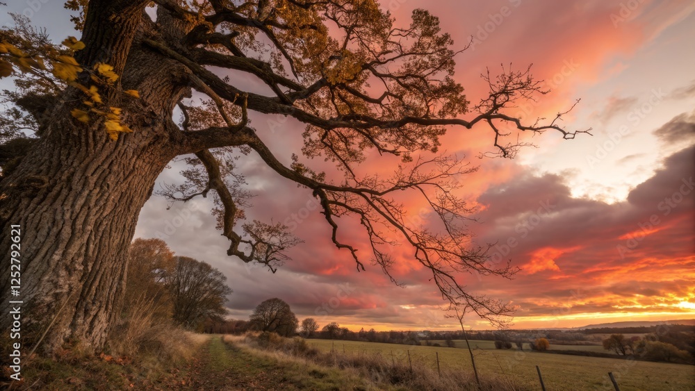 Majestic Sunset: Golden Hour Photography, Rule of Thirds Composition, Vibrant Nature Scene Majestic Sunset: Golden Hour Photography, Rule of Thirds Composition, Vibrant Nature Scene