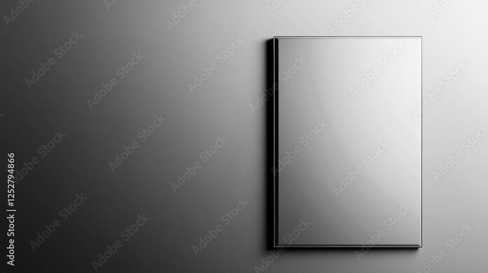 Elegant Blank Book Cover Mockup on a Subtle Gradient Background Elegant Blank Book Cover Mockup on a Subtle Gradient Background
