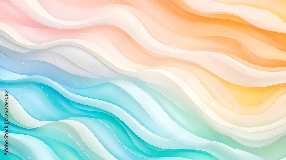 Abstract Pastel Waves Background - Pastel colors Abstract Pastel Waves Background - Pastel colors