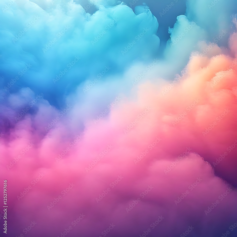 Abstract Dreamy Sky with Colorful Clouds Abstract Dreamy Sky with Colorful Clouds