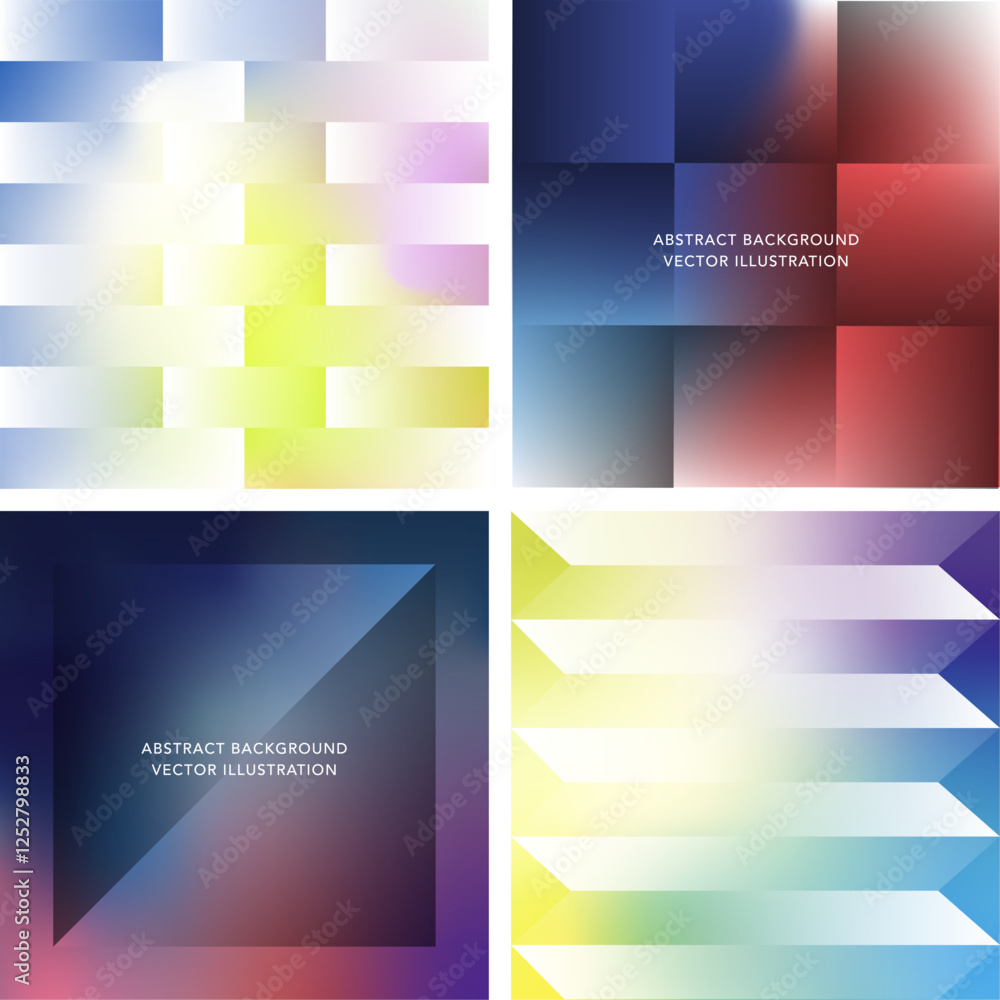 Obraz premium Abstract gradient background with geometric pattern. Isolated vector illustration. 