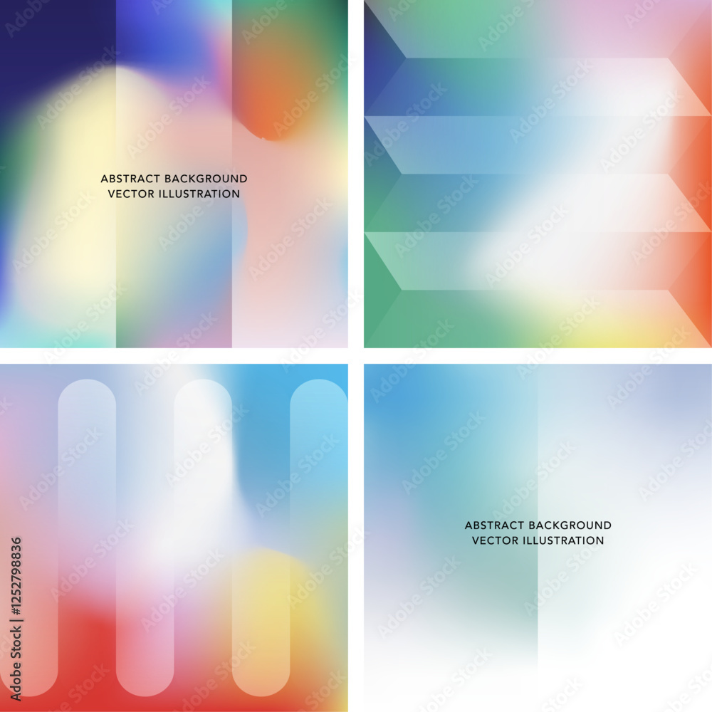 Fototapeta premium Abstract gradient background with geometric pattern. Isolated vector illustration.