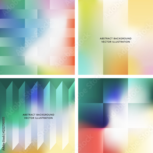 Abstract gradient background with geometric pattern. Isolated vector illustration. 